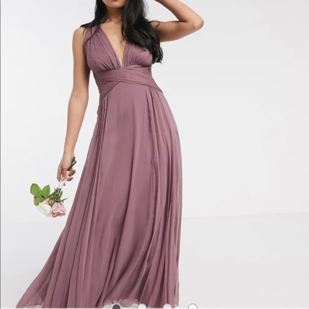 ASOS Petite Bridesmaid maxi dress with wrap waist
